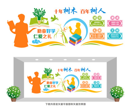 學校教育文化墻