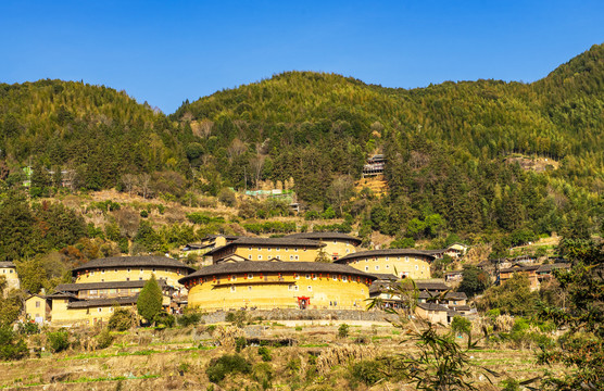 福建土楼田螺坑