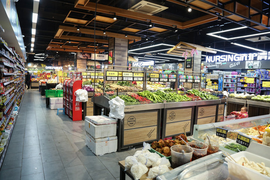 食品生活超市实拍内景