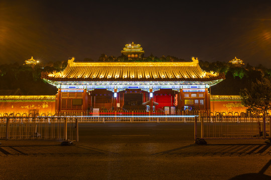 北京景山夜色