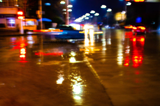 夜雨杨凌印象