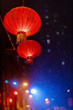天津正月里雪打灯