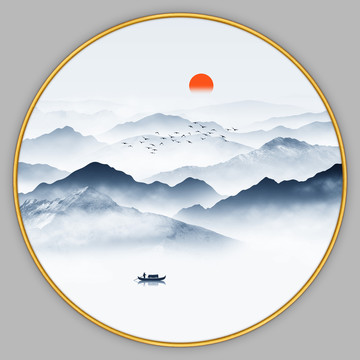 禪意山水畫