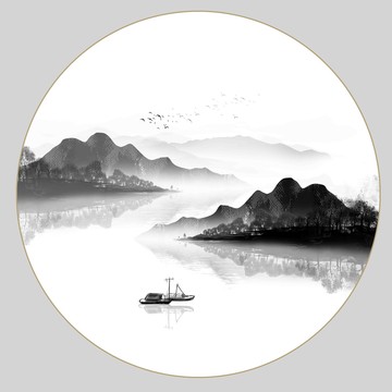 水墨山水畫