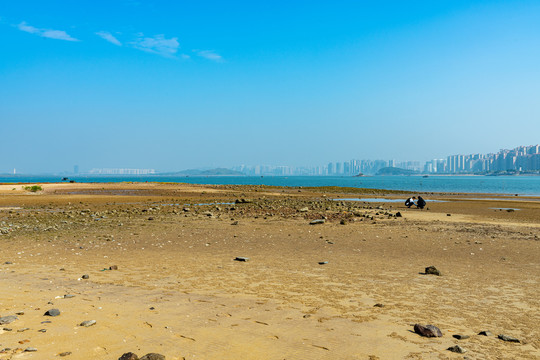 防城港西湾海岸海滩海边风光