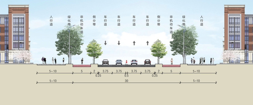 道路標(biāo)準(zhǔn)橫斷面