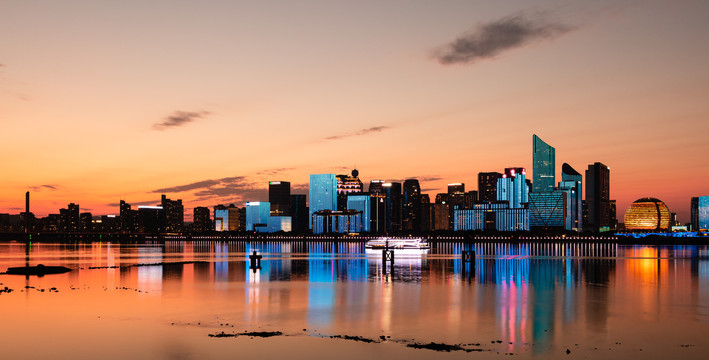 钱塘江夜景