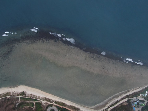 航拍三亚湾海景