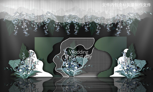 白綠色婚禮