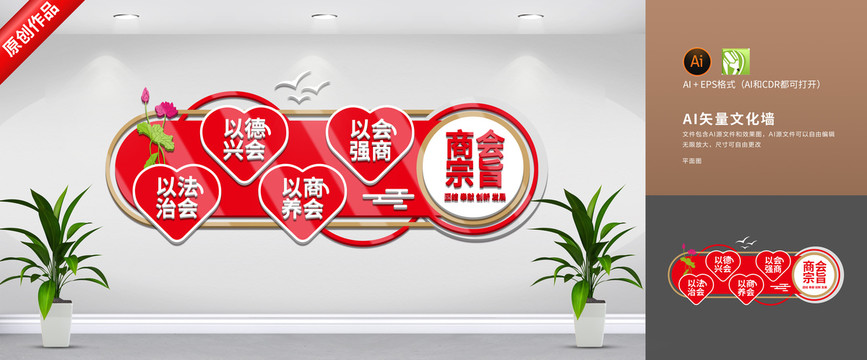 商會(huì)宗旨文化墻