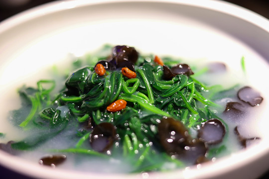 上湯木耳菜