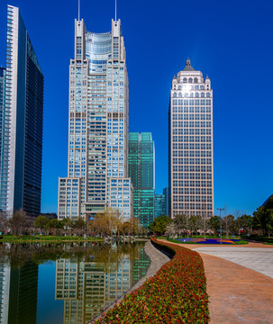 上海陆家嘴建筑特写