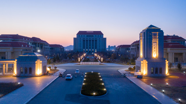 山东大学蓝谷校区夜景