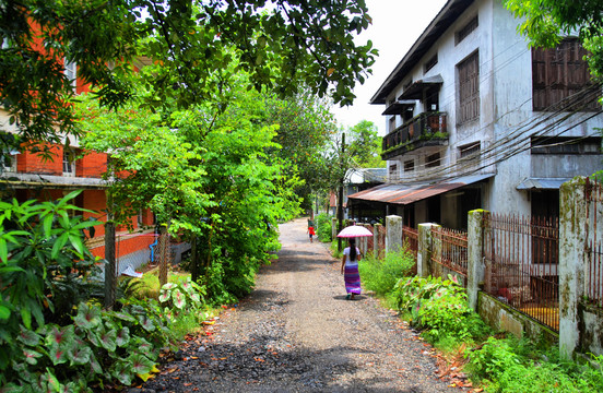 缅甸仰光居民区