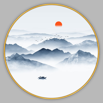 禪意山水畫