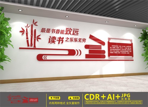 讀書文化墻