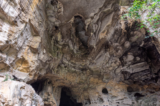 溶洞洞穴探险自然风光