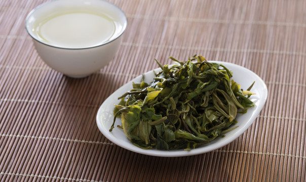 绿茶茶叶素材