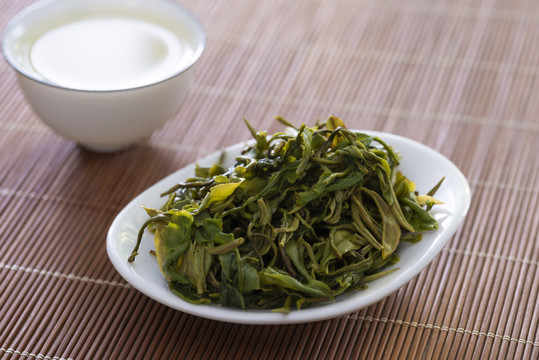 绿茶茶叶素材