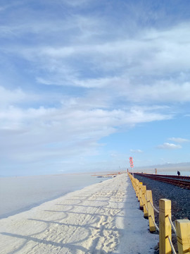 青海草原风光盐湖