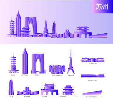 蘇州地標元素