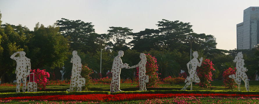 深圳市民广场城市主题园林雕塑
