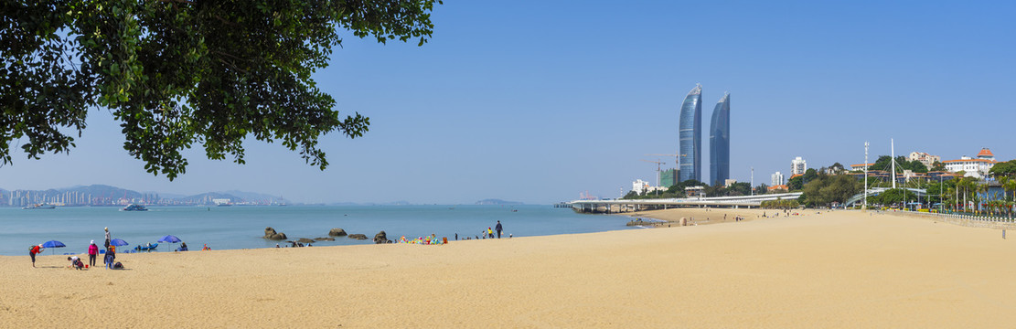 厦门环岛路海边风景高清全景图