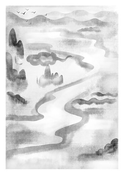 水墨畫背景