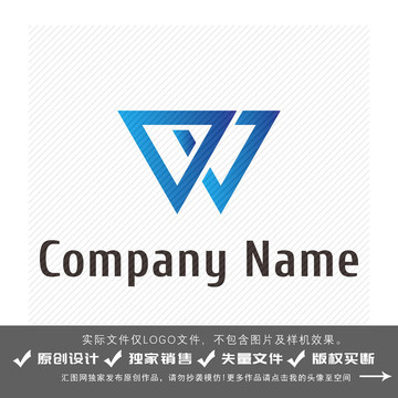 W字母logo