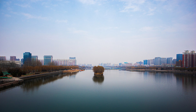 太原城市实拍汾河