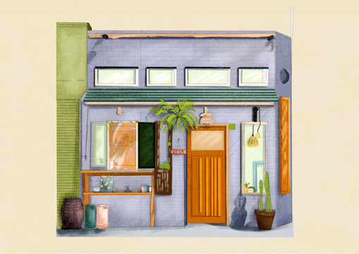 建筑插畫