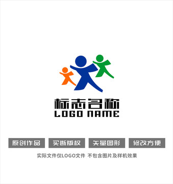 健身运动教育logo