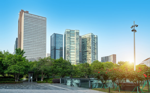杭州金融中心的摩天大楼