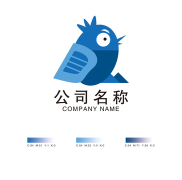 卡通小鸟logo