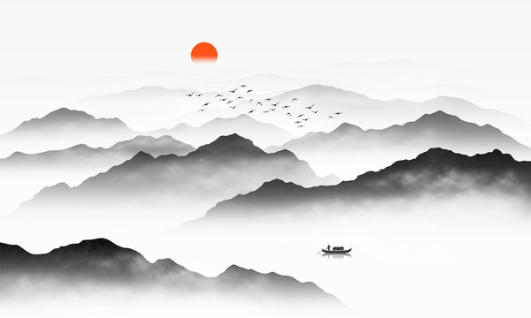 水墨山水畫