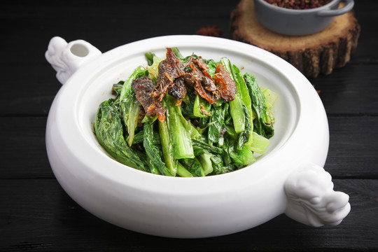 豆豉鯪魚油麥菜