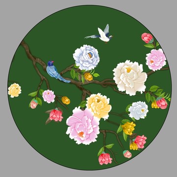 新中式花鳥