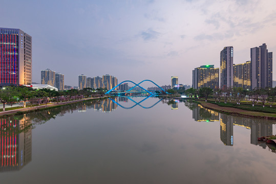 蕉门河全景