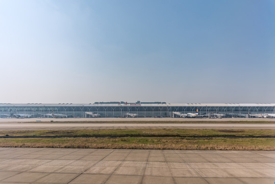 上海浦东机场航站楼机场跑道