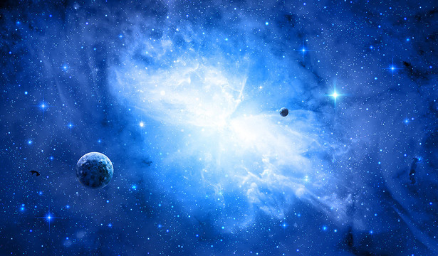 藍色星空背景