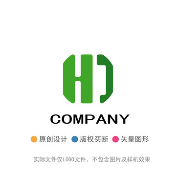 HJ字母LOGO