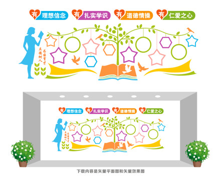 教師風采文化墻