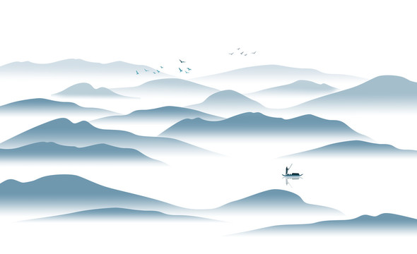 意境水墨山水畫(huà)