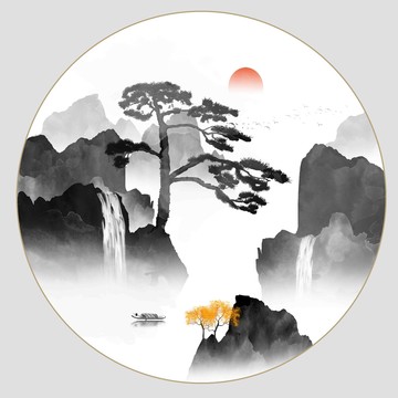 新中式山水畫