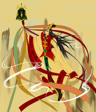 古裝男人物插畫
