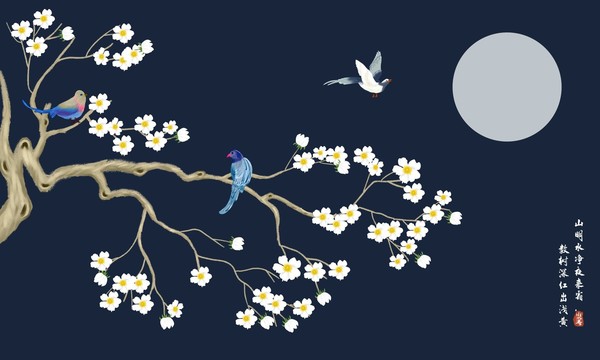 手繪花鳥