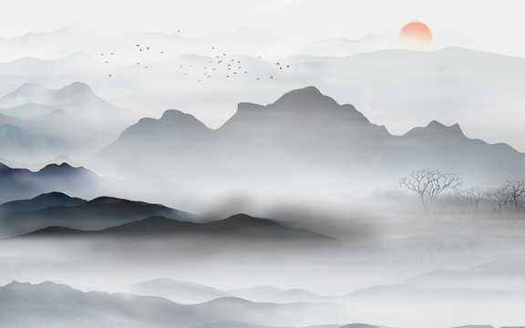 新中式山水畫