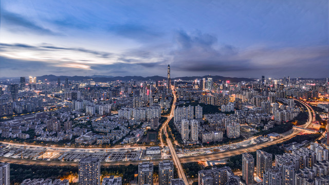 深圳福田中心区夜景