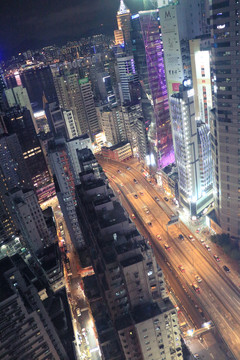 香港高楼夜景