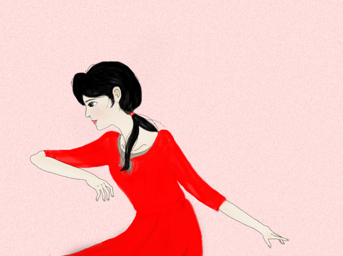紅裙女孩